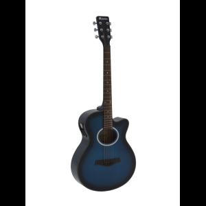 DIMAVERY AW-400 Western guitar, blueburst