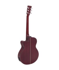 DIMAVERY AW-400 Western guitar, redburst