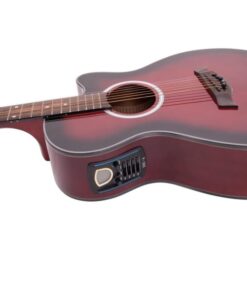 DIMAVERY AW-400 Western guitar, redburst