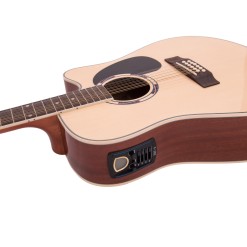 DIMAVERY DR-612 Western guitar 12-string, nature