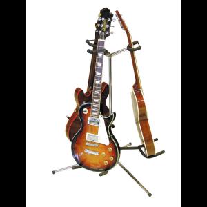DIMAVERY Guitar Stand 3-fold sil