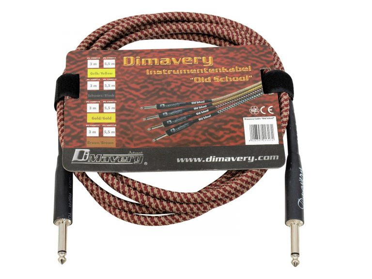 DIMAVERY Instrument-cable, 3m, br/rd