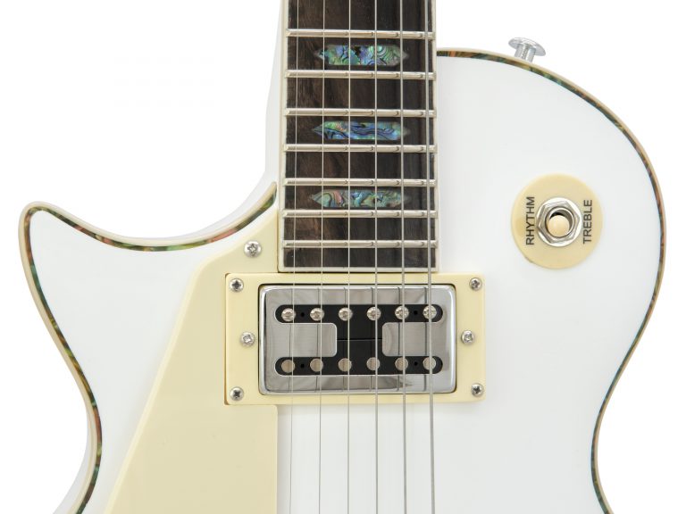 DIMAVERY LP-700L E-Guitar, LH, white