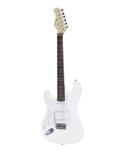 DIMAVERY ST-203 E-Guitar LH, white