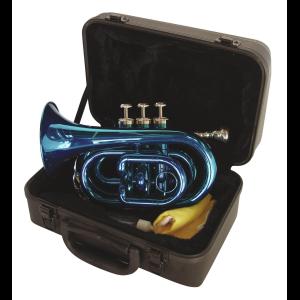 DIMAVERY TP-300 Bb Pocket Trumpet, blue