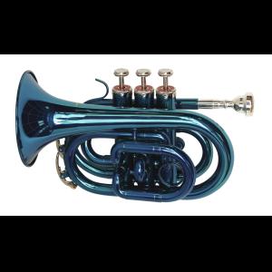 DIMAVERY TP-300 Bb Pocket Trumpet, blue