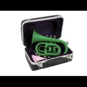 DIMAVERY TP-300 Bb Pocket Trumpet, green
