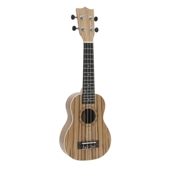DIMAVERY UK-400 Ukulele soprano "Zebrawood"