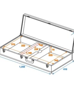 DIMAVERY Wooden Case for E-Bass, rectangular