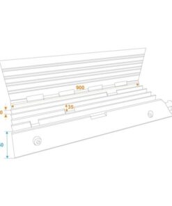 EUROLITE Cablebridge 5 Channels 900x500x50mm