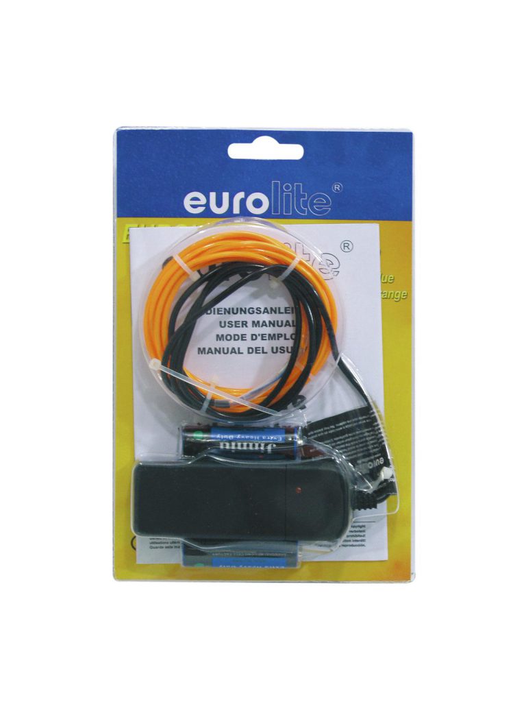 EUROLITE EL Wire 2mm, 2m, orange