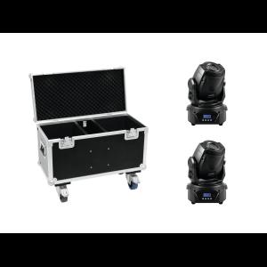 EUROLITE Set 2x LED TMH-60 MK2 + Case with wheels