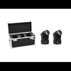 EUROLITE Set 2x LED TMH-X1 Moving-Head Beam + Case