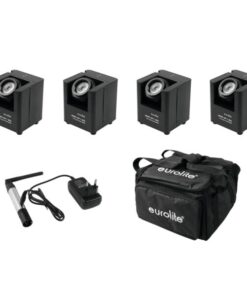 EUROLITE Set 4x AKKU UP-1 + SB-4 Soft-Bag + QuickDMX Wireless tr