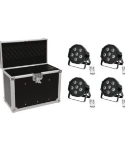 EUROLITE Set 4x LED SLS-603 + Case EC-SL4M size M