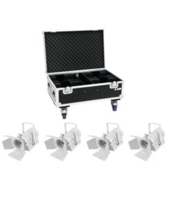 EUROLITE Set 4x LED THA-40PC wh + Case