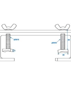 EUROLITE TCH-50/30 C-Clamp 30cm, silver