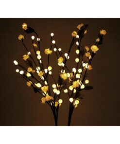 EUROPALMS Camellia bow, with LEDs, white, 50cm