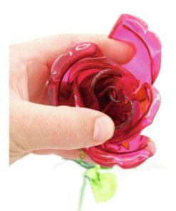 EUROPALMS Crystal rose, burgundy 81cm 12x