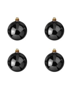 EUROPALMS Deco Ball 10cm, black 4x
