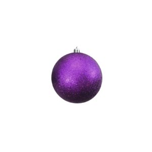 EUROPALMS Deco Ball 10cm, purple, glitter