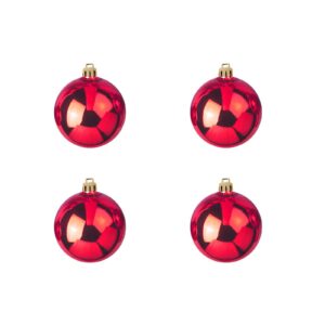 EUROPALMS Deco Ball 10cm, red 4x