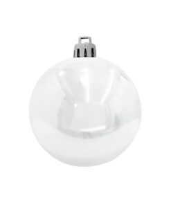 EUROPALMS Deco Ball 10cm, white 4x