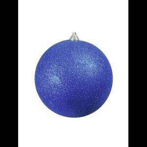 EUROPALMS Deco Ball 20cm, blue, glitter