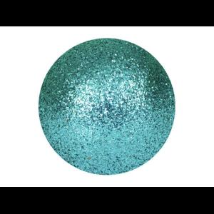 EUROPALMS Deco Ball 3,5cm, turquoise, glitter 48x