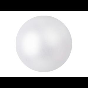 EUROPALMS Deco Ball 3,5cm, white, metallic 48x
