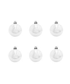 EUROPALMS Deco Ball 7cm, white 6x
