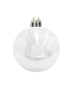EUROPALMS Deco Ball 7cm, white 6x
