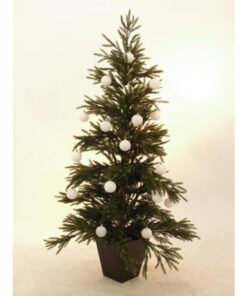 EUROPALMS Deco Ball 7cm, white 6x