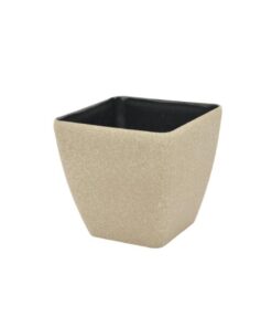 EUROPALMS Deco cachepot STONA-41, rectangular,beige