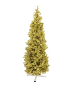 EUROPALMS Fir tree FUTURA, gold metallic, 210cm