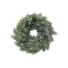 EUROPALMS Fir wreath, snowy, PE, 45cm