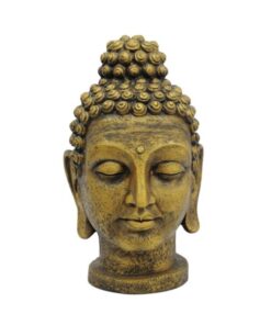 EUROPALMS Head of Buddha, antique-gold, 75cm