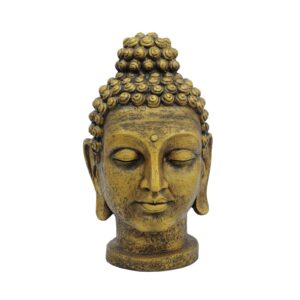 EUROPALMS Head of Buddha, antique-gold, 75cm