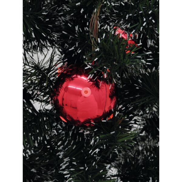 EUROPALMS LED Christmas Ball 6cm, red 6x