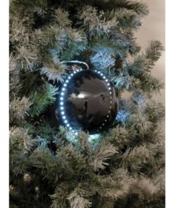 EUROPALMS LED Snowball 15cm, black