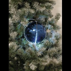 EUROPALMS LED Snowball 15cm, dark-blue