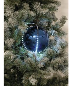 EUROPALMS LED Snowball 8cm, dark blue 5x