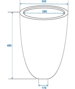 EUROPALMS LEICHTSIN CUP-49, shiny-brown