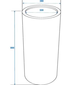 EUROPALMS LEICHTSIN TOWER-80, shiny-brown
