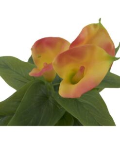 EUROPALMS Mini Calla, Yellow Orange, 43cm