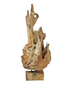 EUROPALMS Natural wood sculpture 160cm