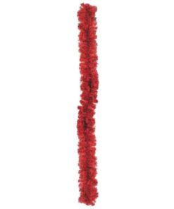 EUROPALMS Noble pine garland, red, 270cm