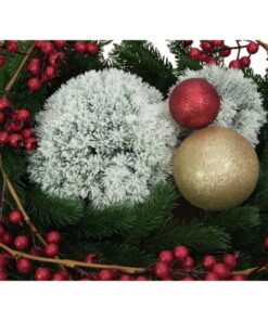 EUROPALMS Pine ball, flocked, 20cm