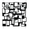 EUROPALMS Room Divider Labyrinth black 4x
