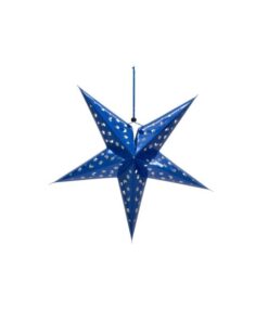 EUROPALMS Star Lantern, Paper, blue, 50 cm